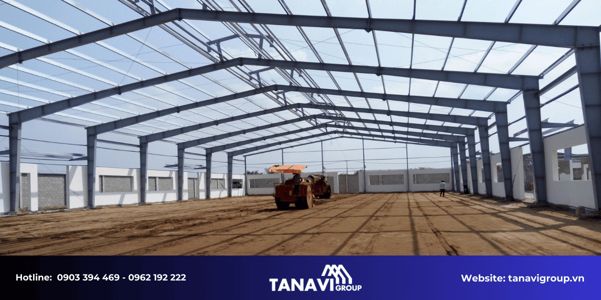  Quy trình thi công nhà thép tiền chế chuyên nghiệp của Tanavi Group