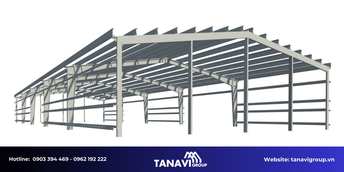 Ưu điểm nổi bật của thi công nhà thép tiền chế tại Long An