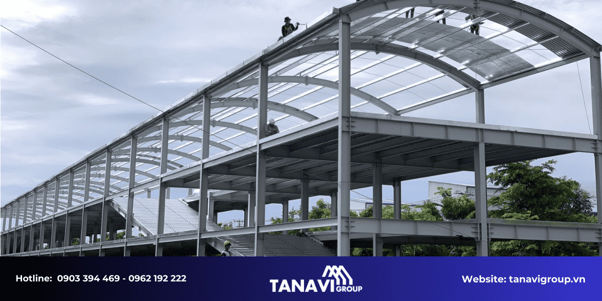 Vì sao nên chọn Tanavi Group là đơn vị thi công nhà thép tiền chế tại Long An?