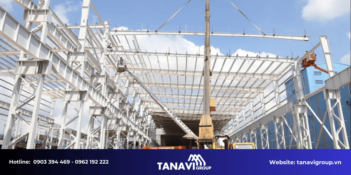 Quy trình thi công nhà thép tiền chế tại TP.HCM của Tanavi Group