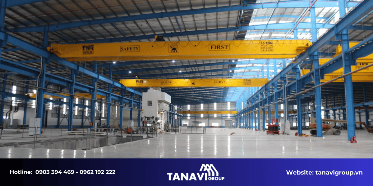 Quy trình thi công nhà thép tiền chế tại Tây Ninh của Tanavi Group