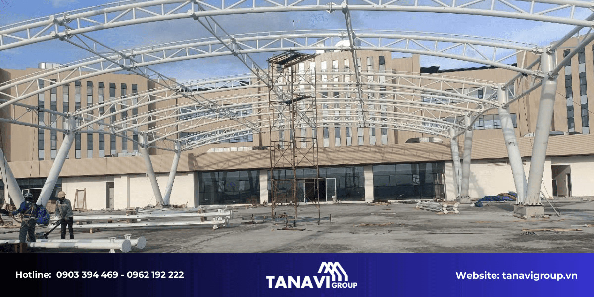 xây dựng cảnh quan và hệ thống chiếu sáng tại bệnh viện Quân Y 175