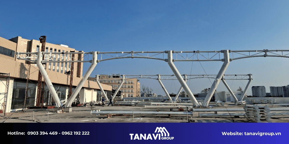 xây dựng cảnh quan và hệ thống chiếu sáng tại bệnh viện Quân Y 175