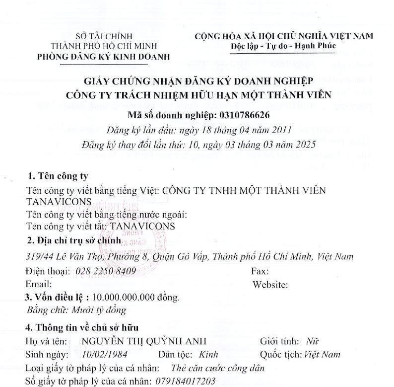 Giấy Phép Kinh Doanh