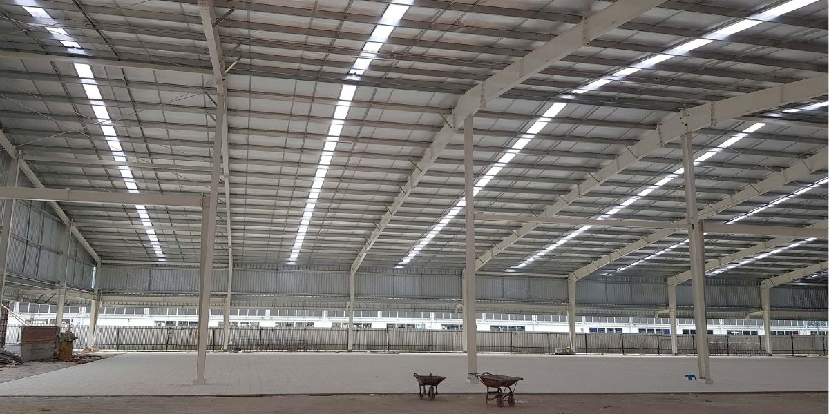 Nhà Thép Tiền Chế Cho Khu Sửa Chữa Và Bảo Dưỡng Xe Tải, Máy Móc Công Nghiệp