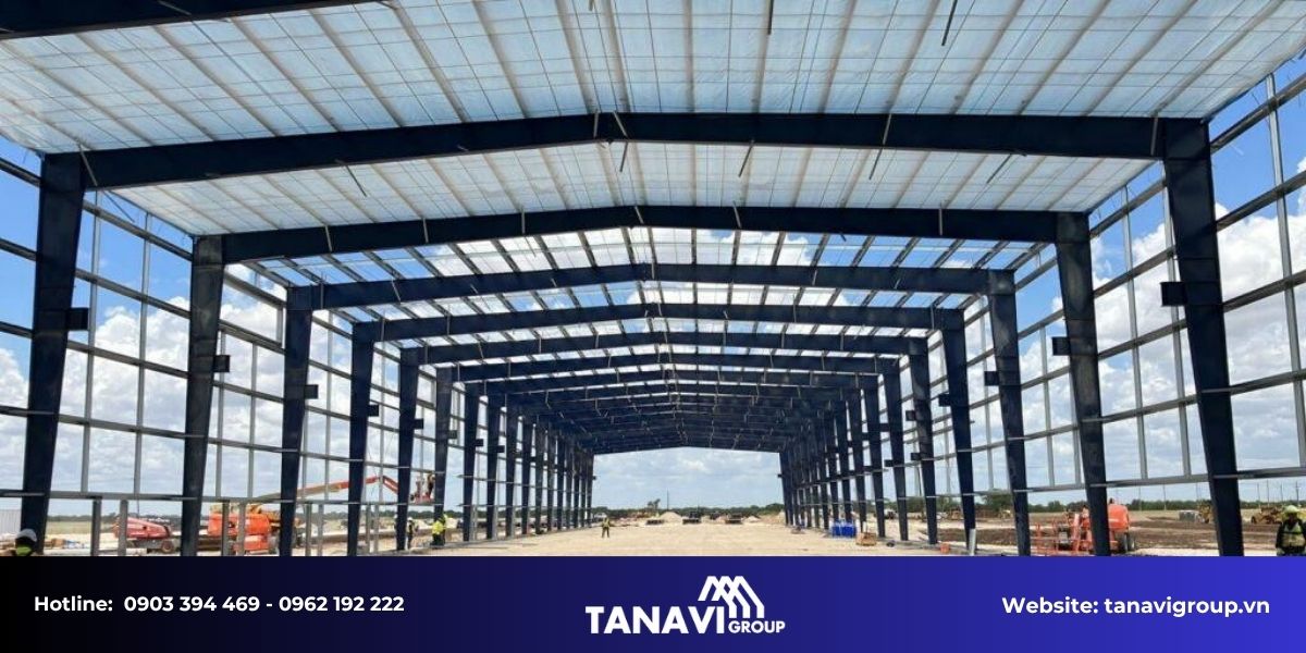 Báo giá thi công nhà thép tiền chế tại Tiền Giang