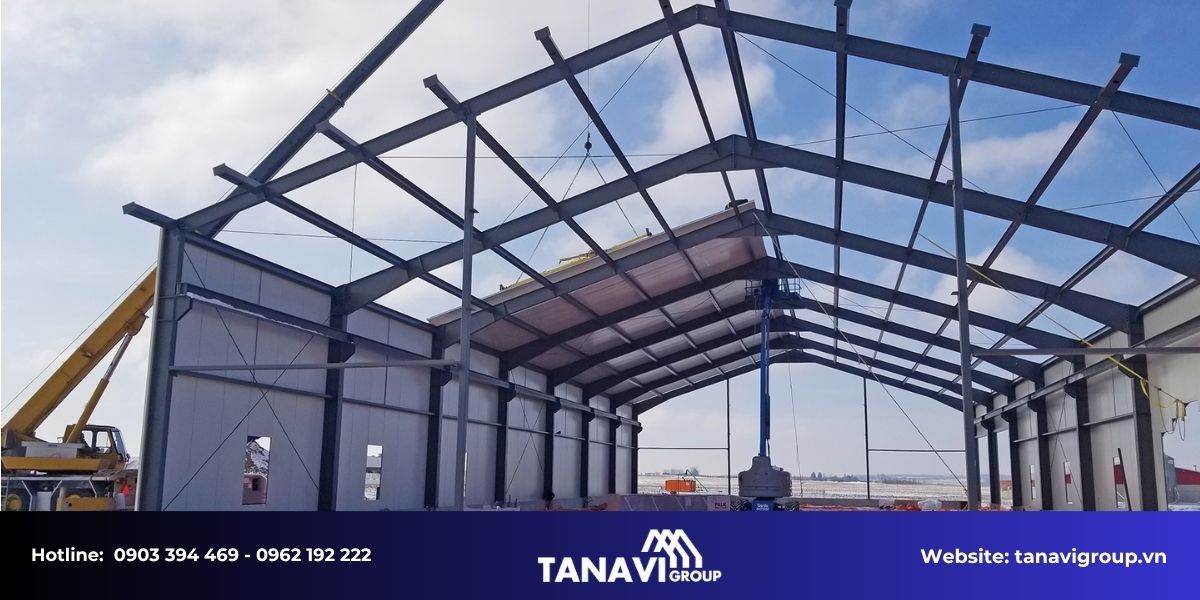 Các giải pháp thiết kế nhà kho logistics bằng kết cấu thép