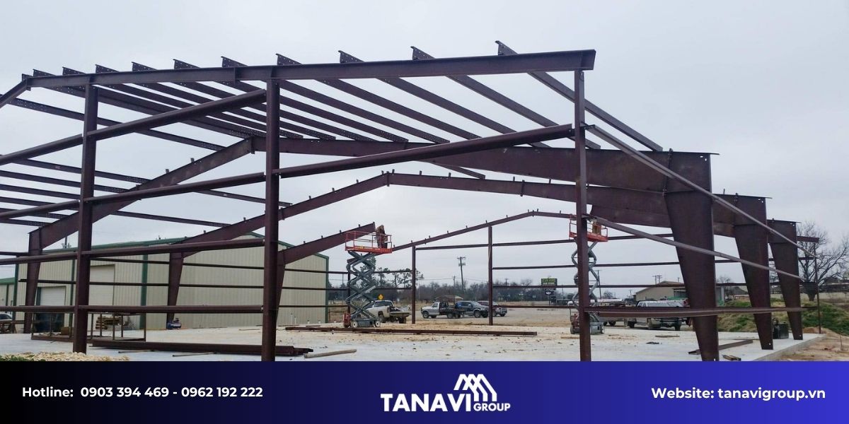 Các hạng mục thi công nhà thép phổ biến tại Đồng Tháp