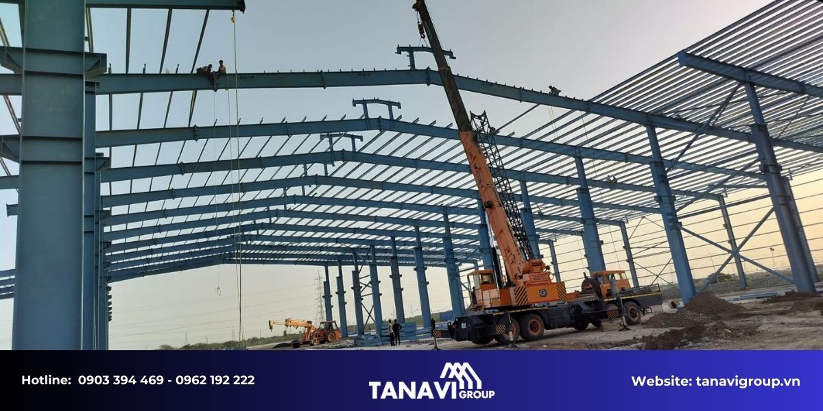 Các loại công trình nhà thép tiền chế phổ biến tại An Giang