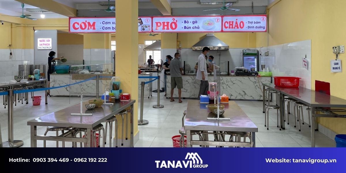 Lưu ý quan trọng trong quá trình xây dựng căn tin, nhà ăn công nghiệp