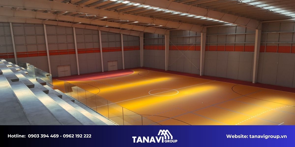 Lý do lựa chọn thép tiền chế cho xây dựng trung tâm thể thao và nhà thi đấu