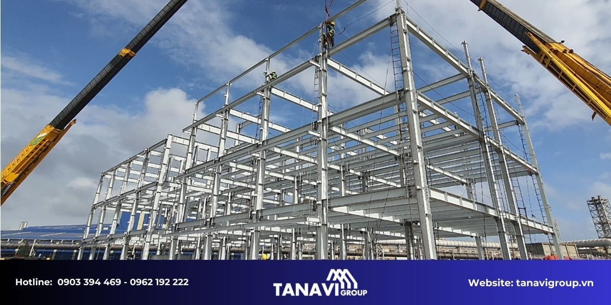 Lý do nên chọn kết cấu thép trong xây dựng nhà máy hiện đại
