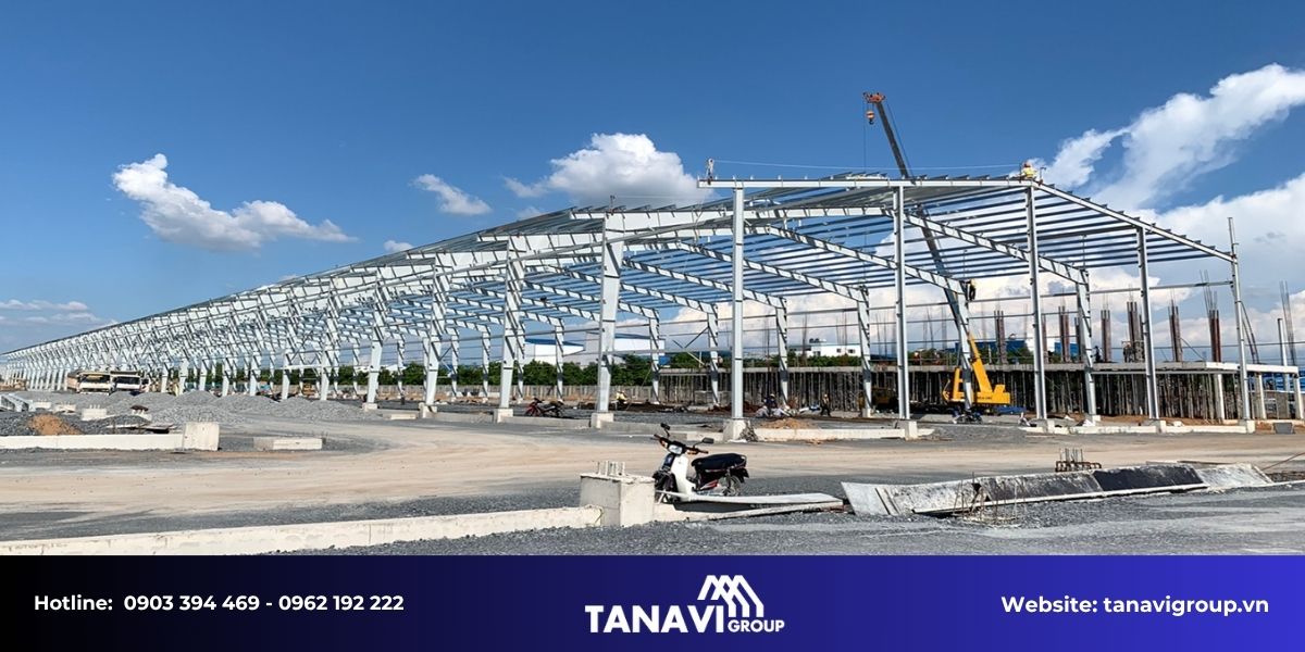 Quy trình thi công nhà thép tiền chế tại Đà Nẵng của Tanavi Group
