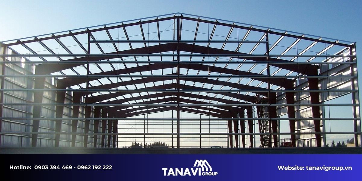 Quy trình thi công nhà thép tiền chế tại Quảng Nam của Tanavi Group