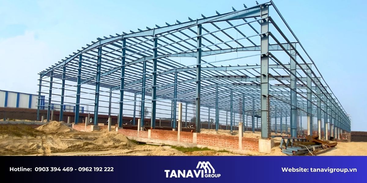 Quy trình thi công nhà thép tiền chế tại Sóc Trăng chuyên nghiệp của Tanavi Group