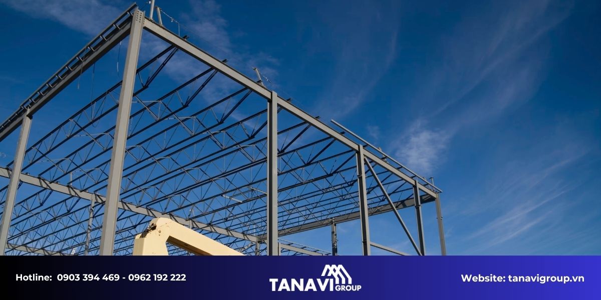 Quy trình thi công nhà thép tiền chế tại Trà Vinh của Tanavi Group
